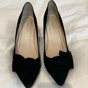 Black Suede Sesto Mexico Heels, black size 8.5
